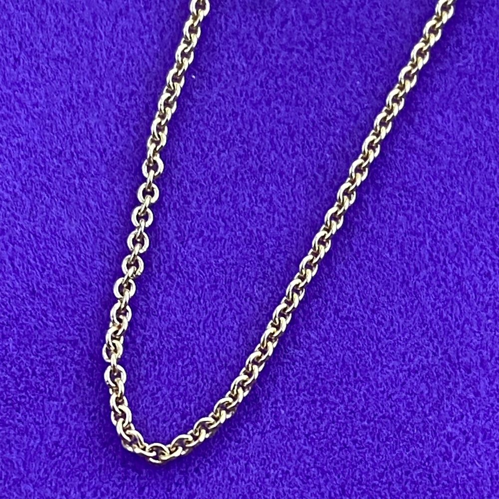 💛 Classic Mejuri 18k Gold Vermeil Cable Chain Necklace – Minimalist Layering - Picture 4 of 6